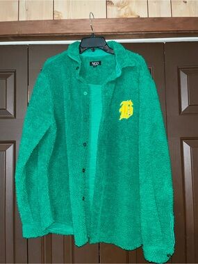 BoohooMAN Bright Green Sherpa Jacket